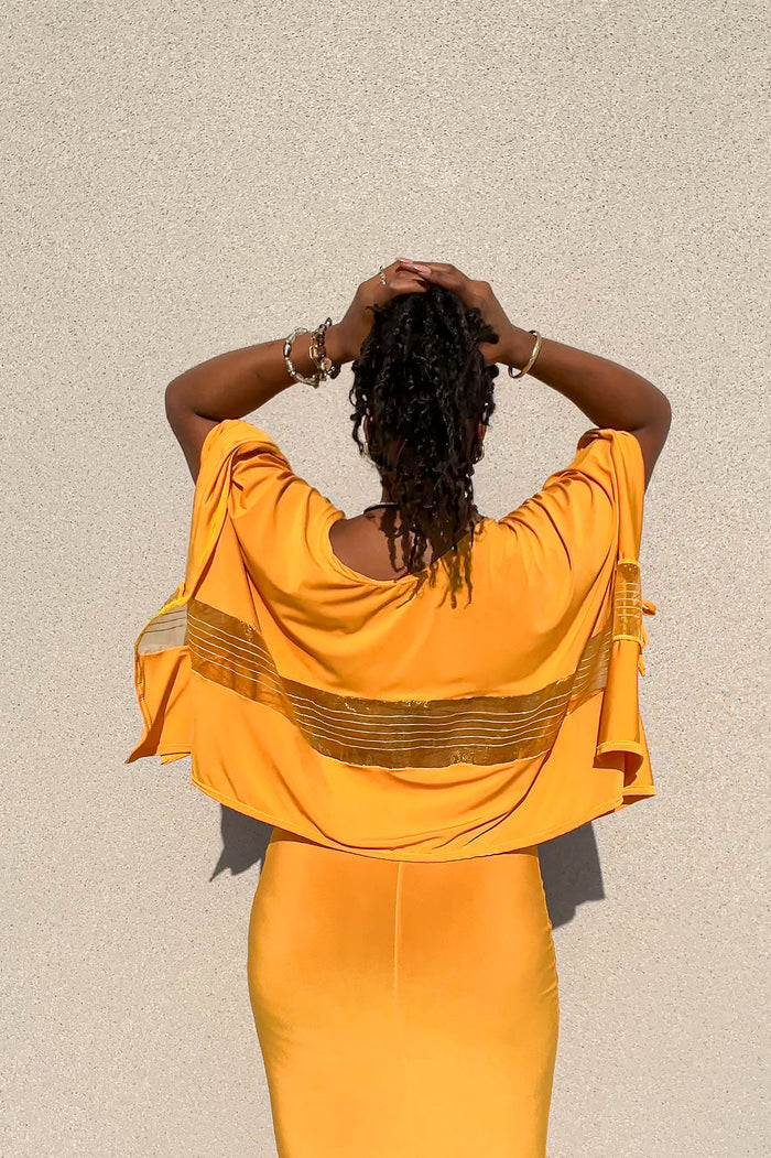 DeSol Kaftan + Maxi Skirt Set