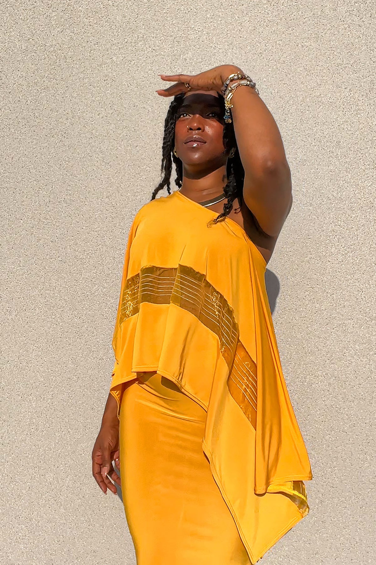 DeSol Kaftan + Maxi Skirt Set