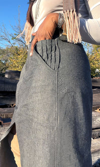 Dallas Denim Maxi Skirt