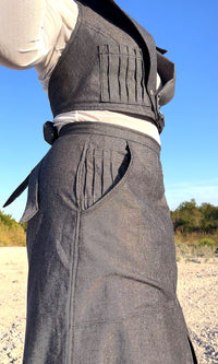 Dallas Denim Maxi Skirt