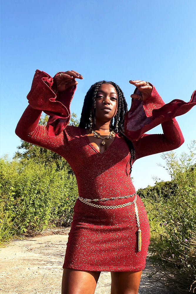 Kyash Bell Sleeve Dress