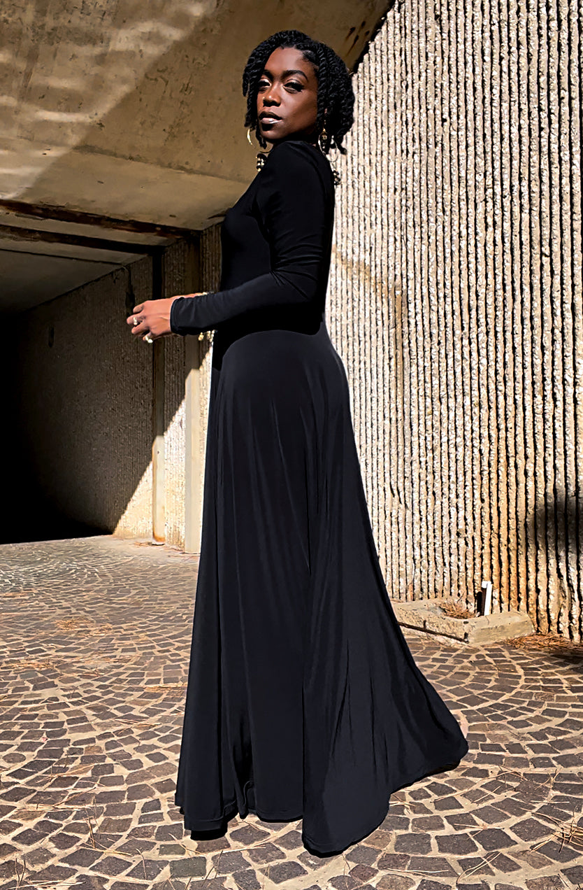 Black maxi hotsell dress tall