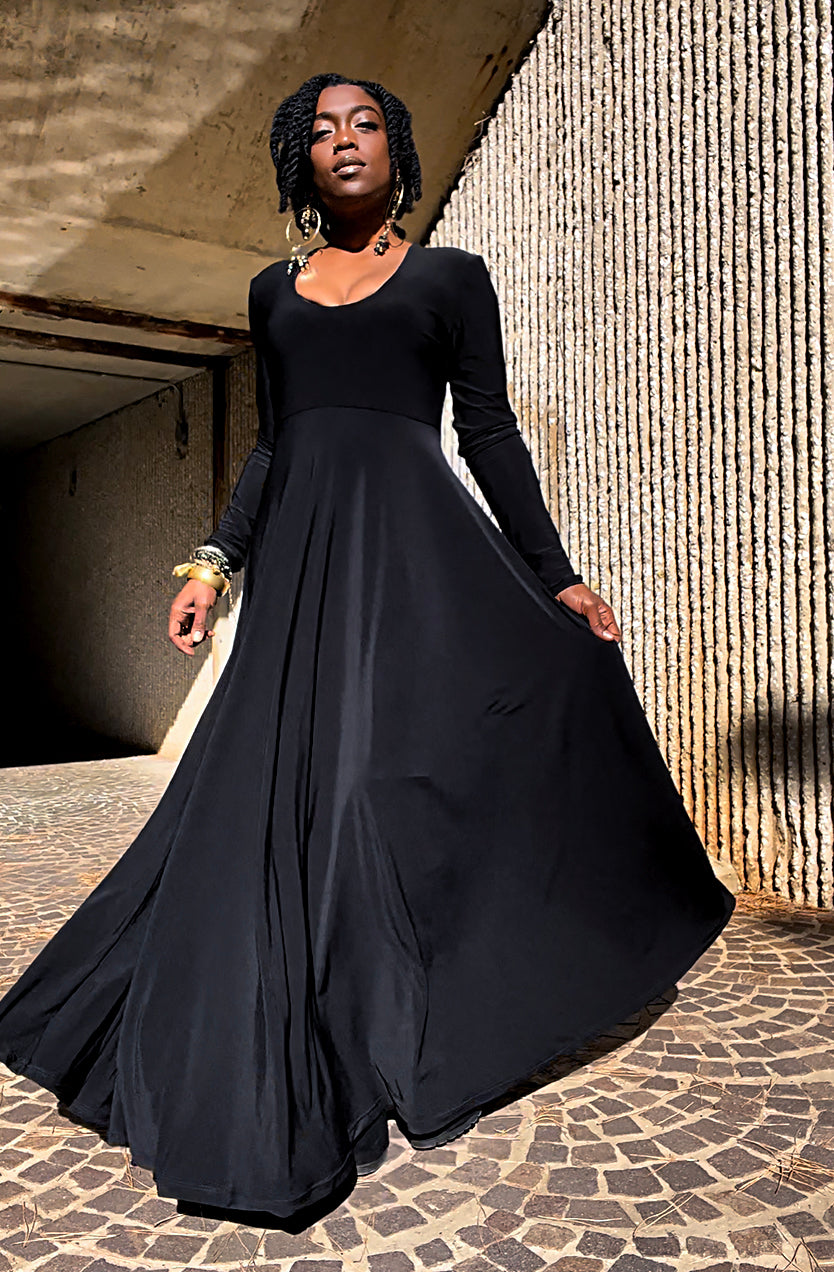 Long sleeve maxi deals dress tall