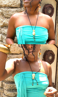 Reversible Pineapple Cowboy Necklace