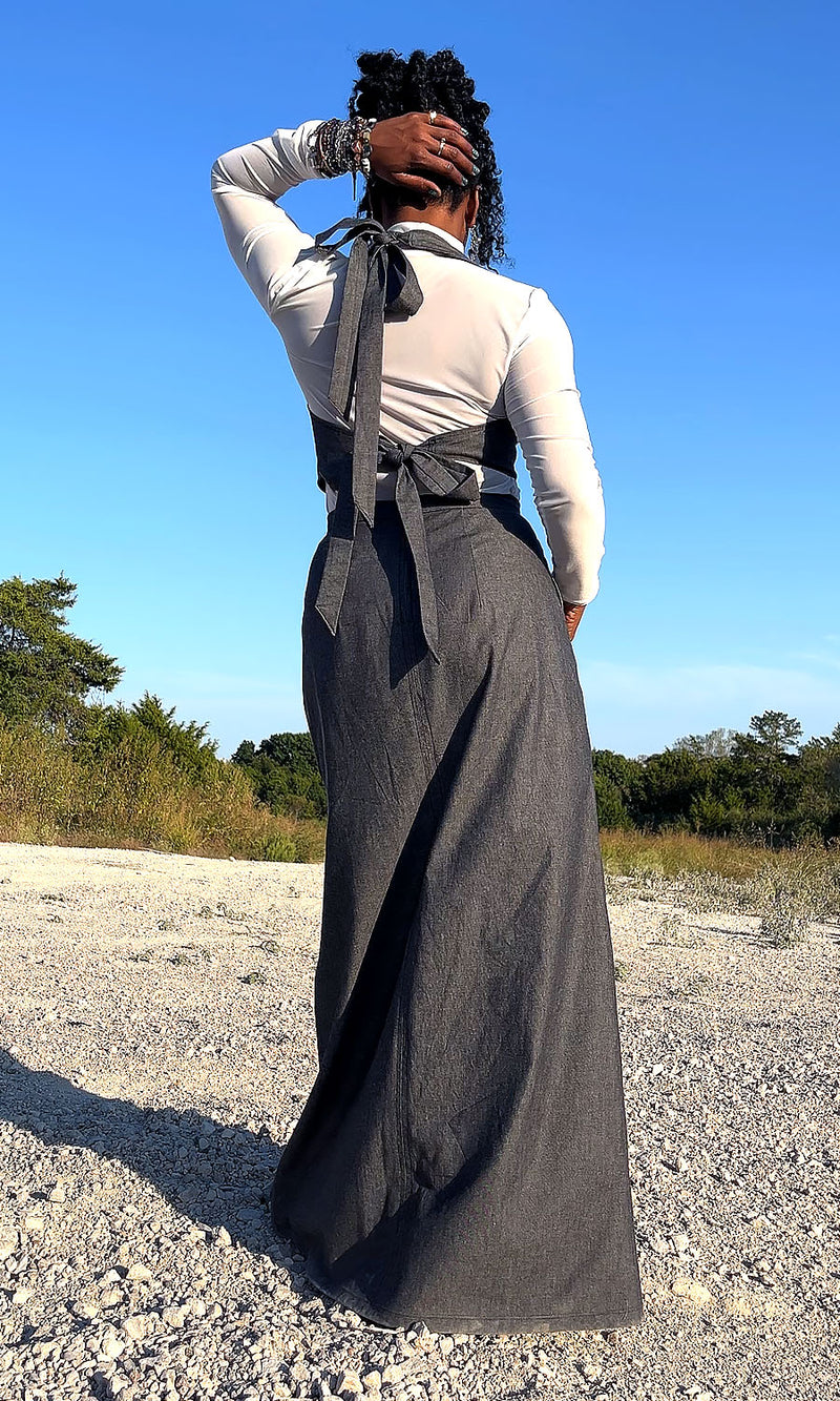 Dallas Denim Maxi Skirt