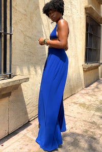 Cobalt Blue Kaia Wide Leg Pant