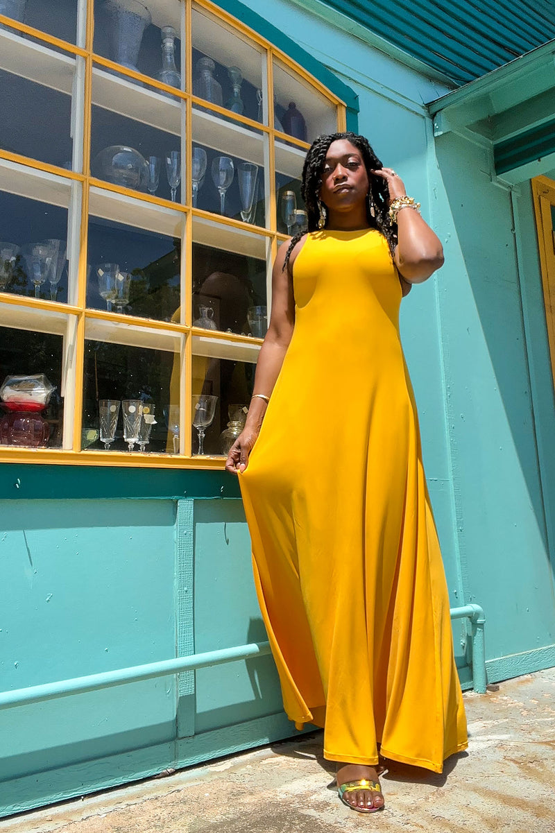 Meechie Maxi Dress M / Standard / Golden Yellow
