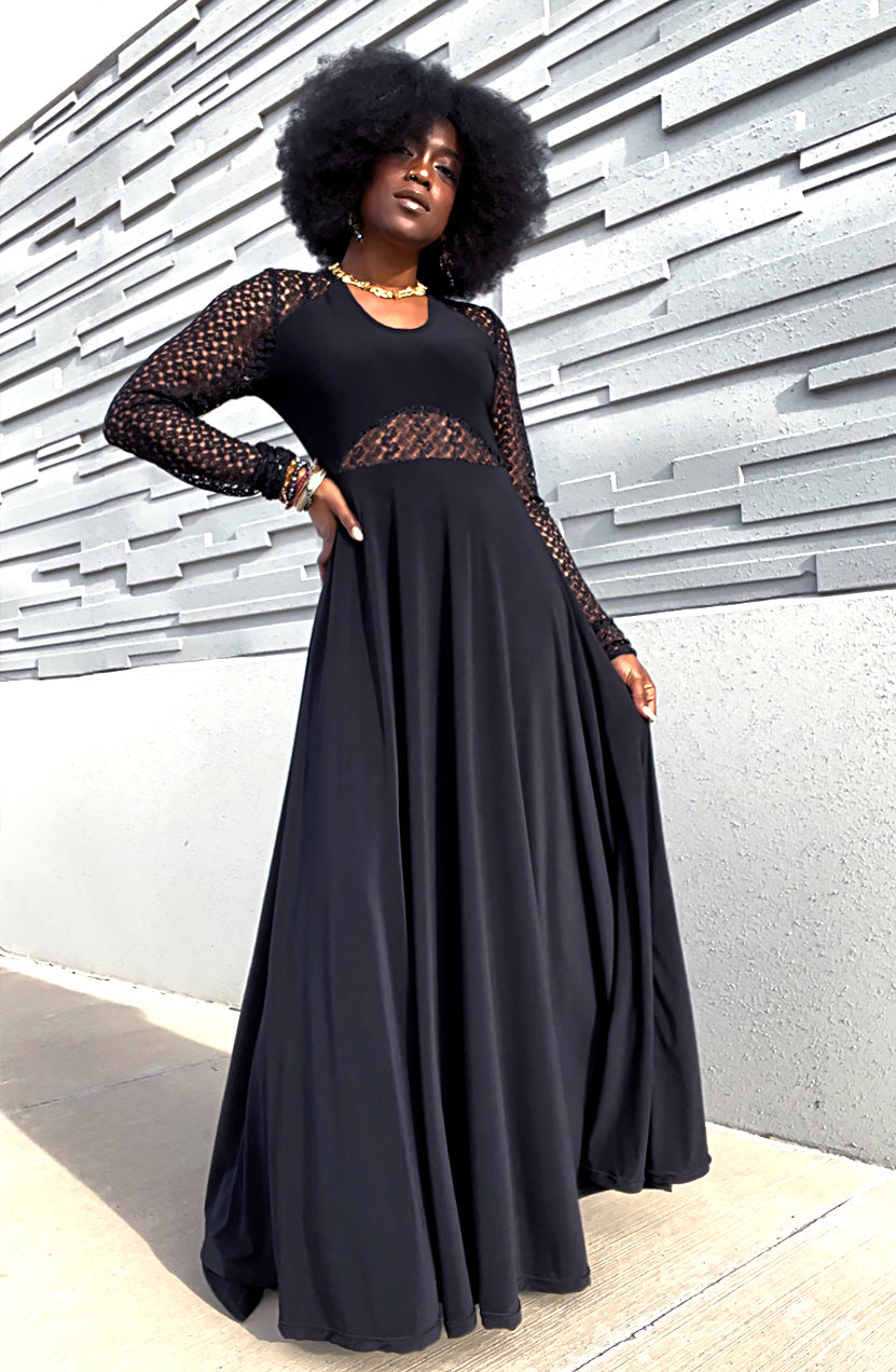 Black maxi outlet dress tall