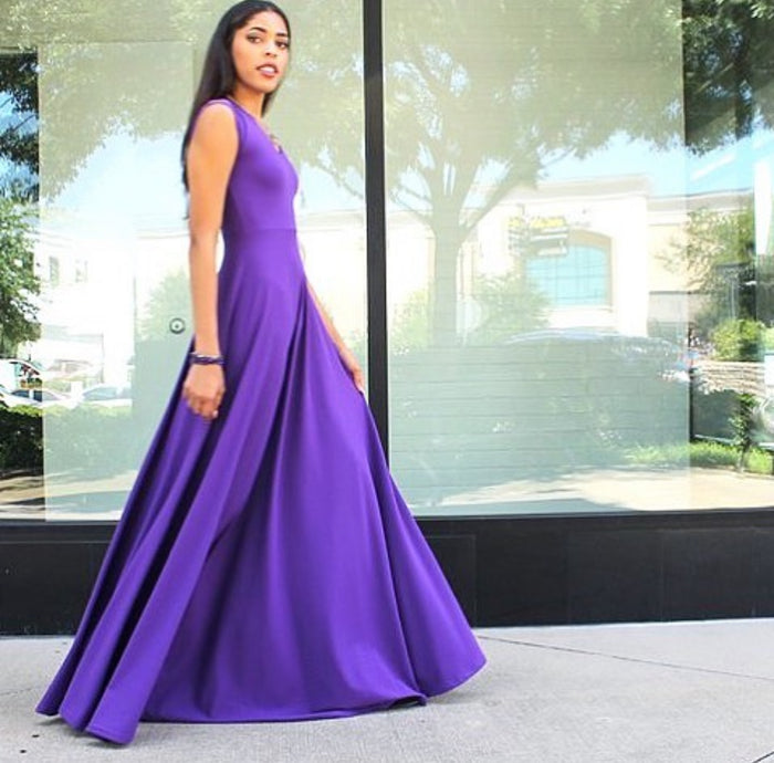 Purple Ohlson Maxi Dress
