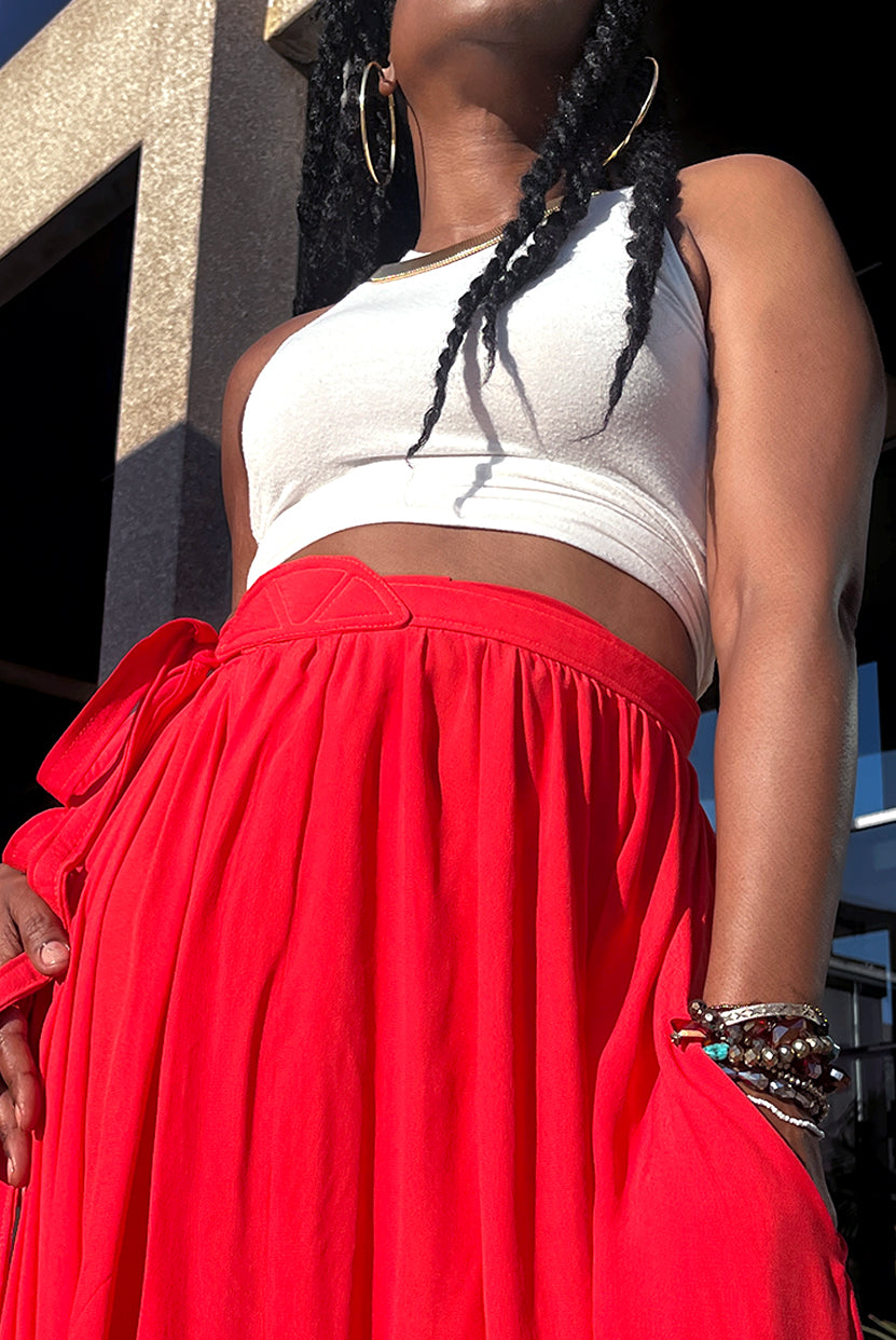 Sunkissed Wrap Maxi Skirt